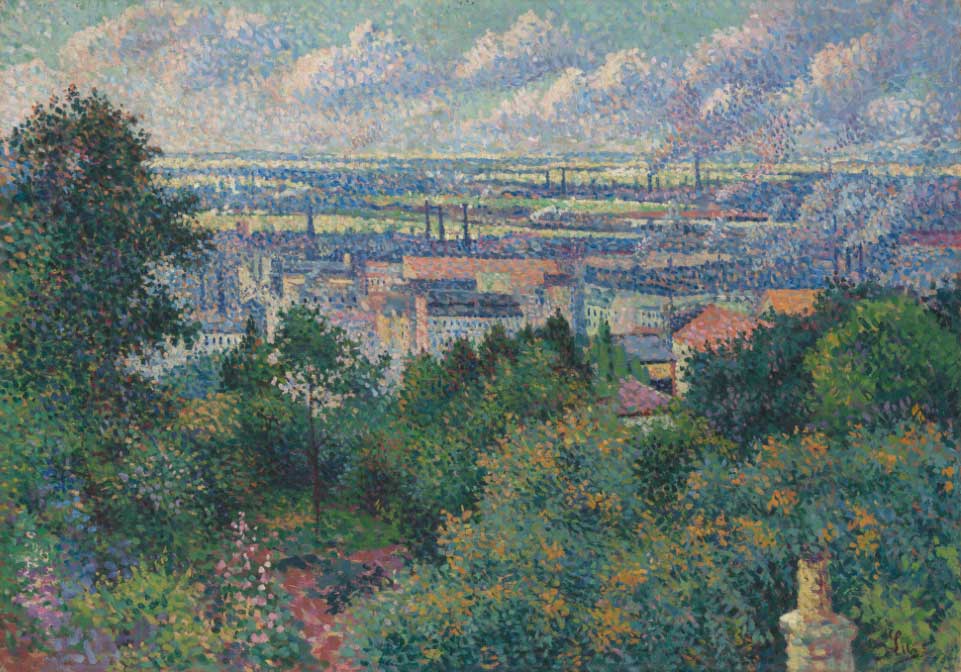 マクシミリアン・リュス《パリ一帯、モンマルトルからの眺め》