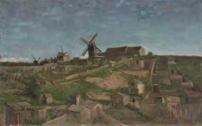 フィンセント・ファン・ゴッホ《モンマルトルの丘》